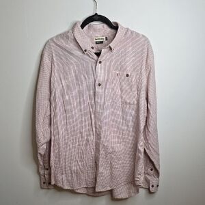 Tom Beckbe Rust Checkered Shirt Sz LARGE